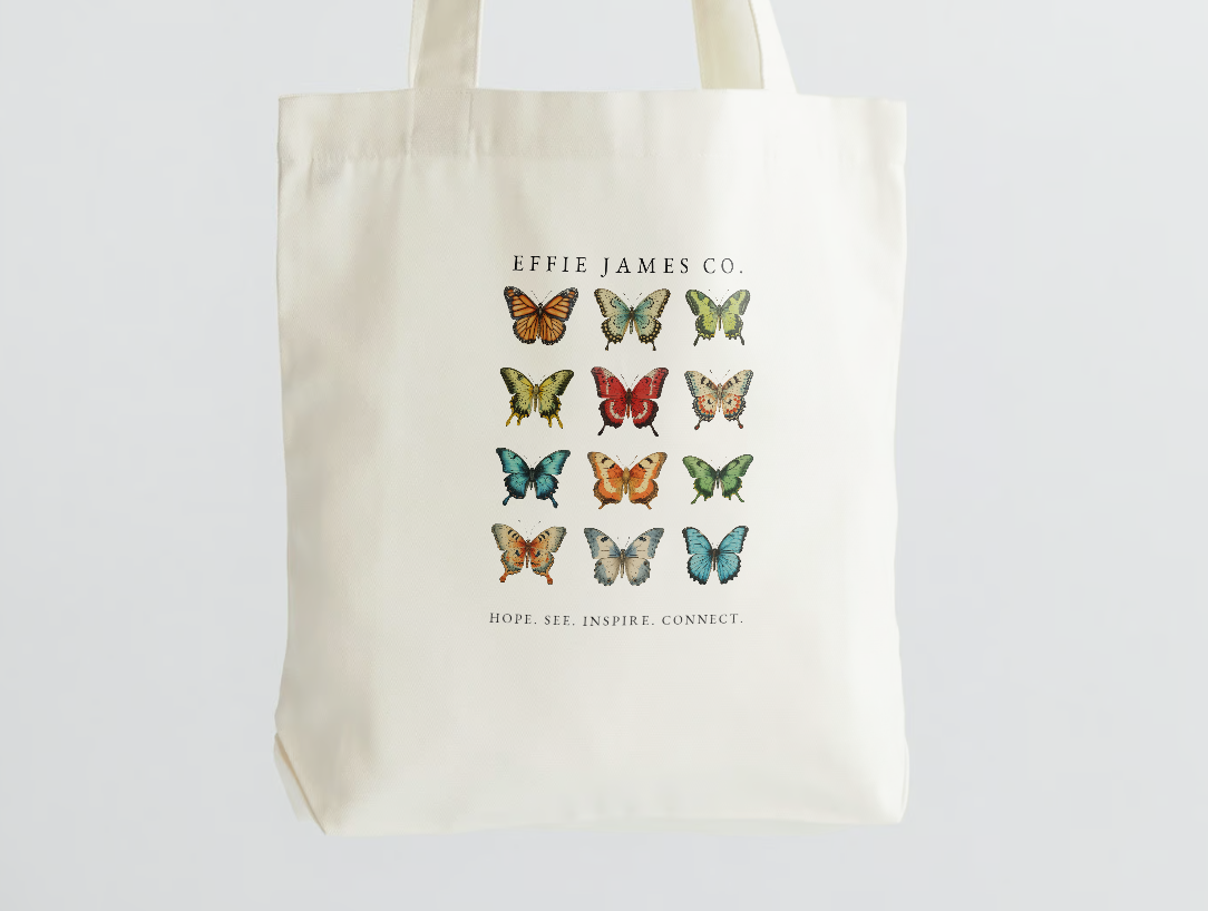 Effie James Co. Butterfly Tote Bag