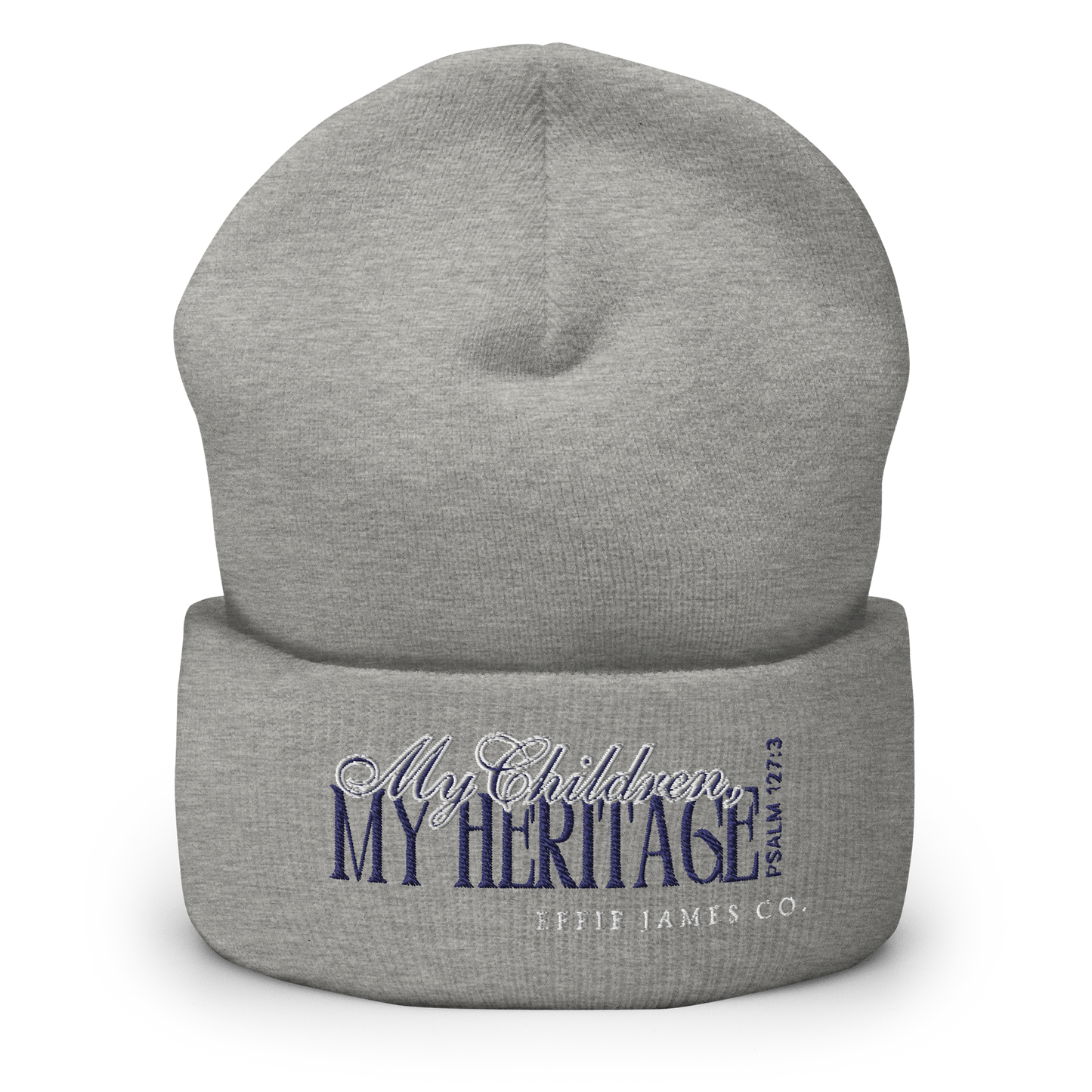 Heritage from the Lord - Cuffed Beanie in Smoke