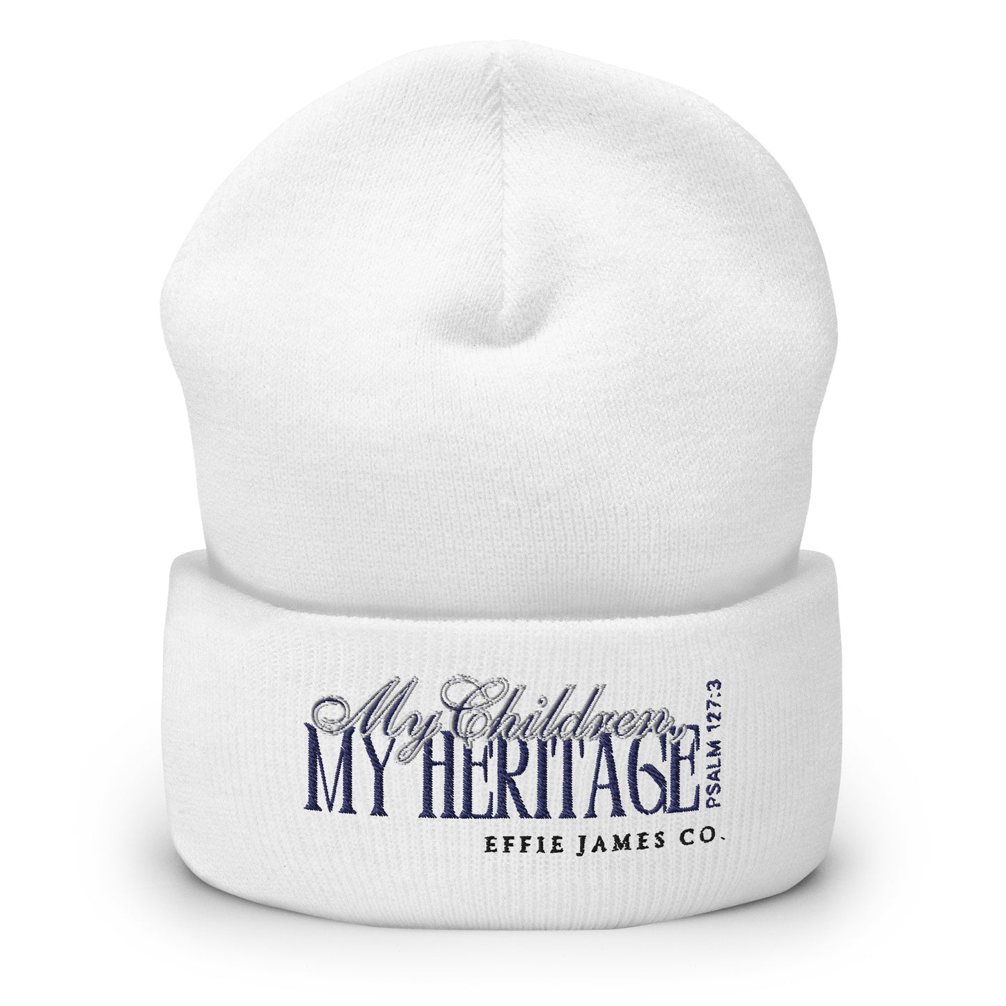 Heritage from the Lord - Cuffed Beanie in Ivory