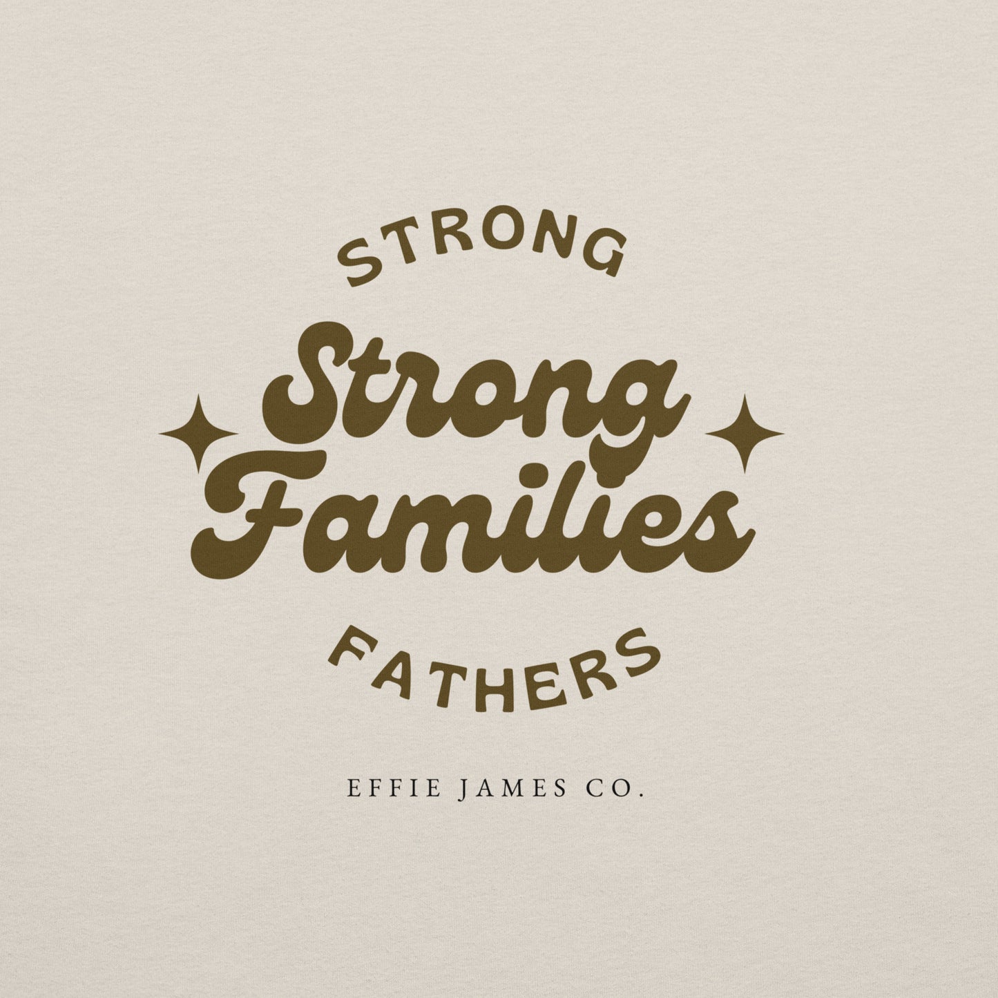 Strong Father Strong Family - Men's Relaxed Shirt in Bone/Sand