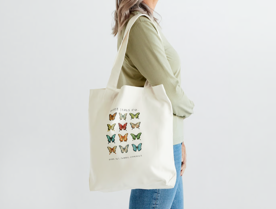 Effie James Co. Butterfly Tote Bag