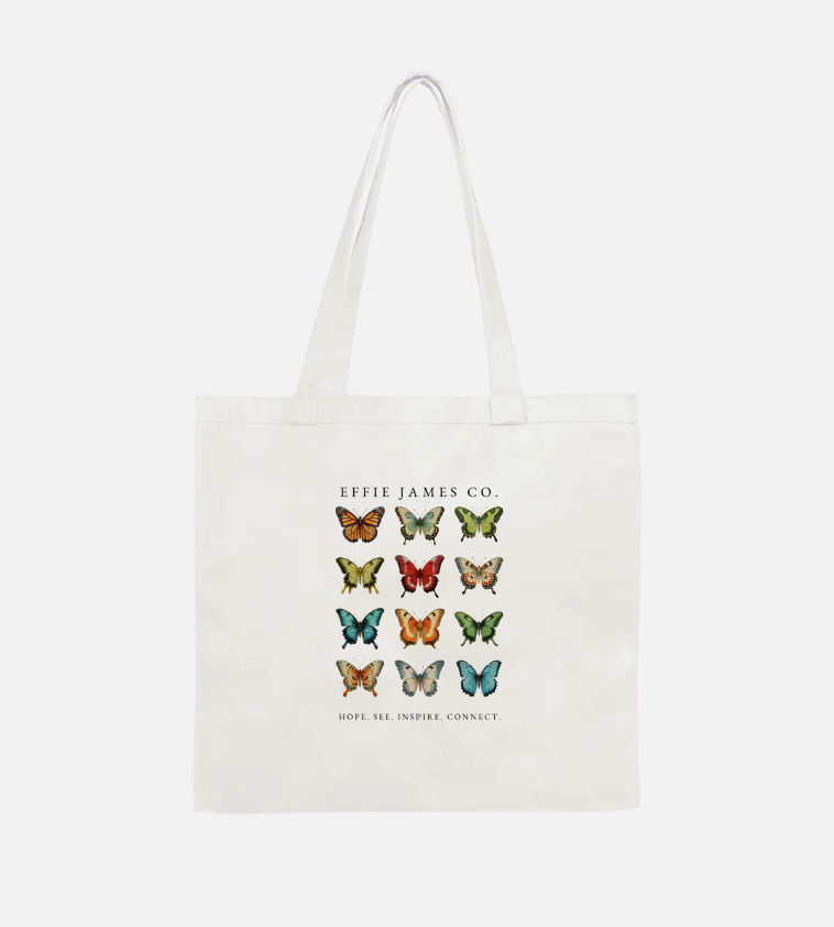Effie James Co. Butterfly Tote Bag
