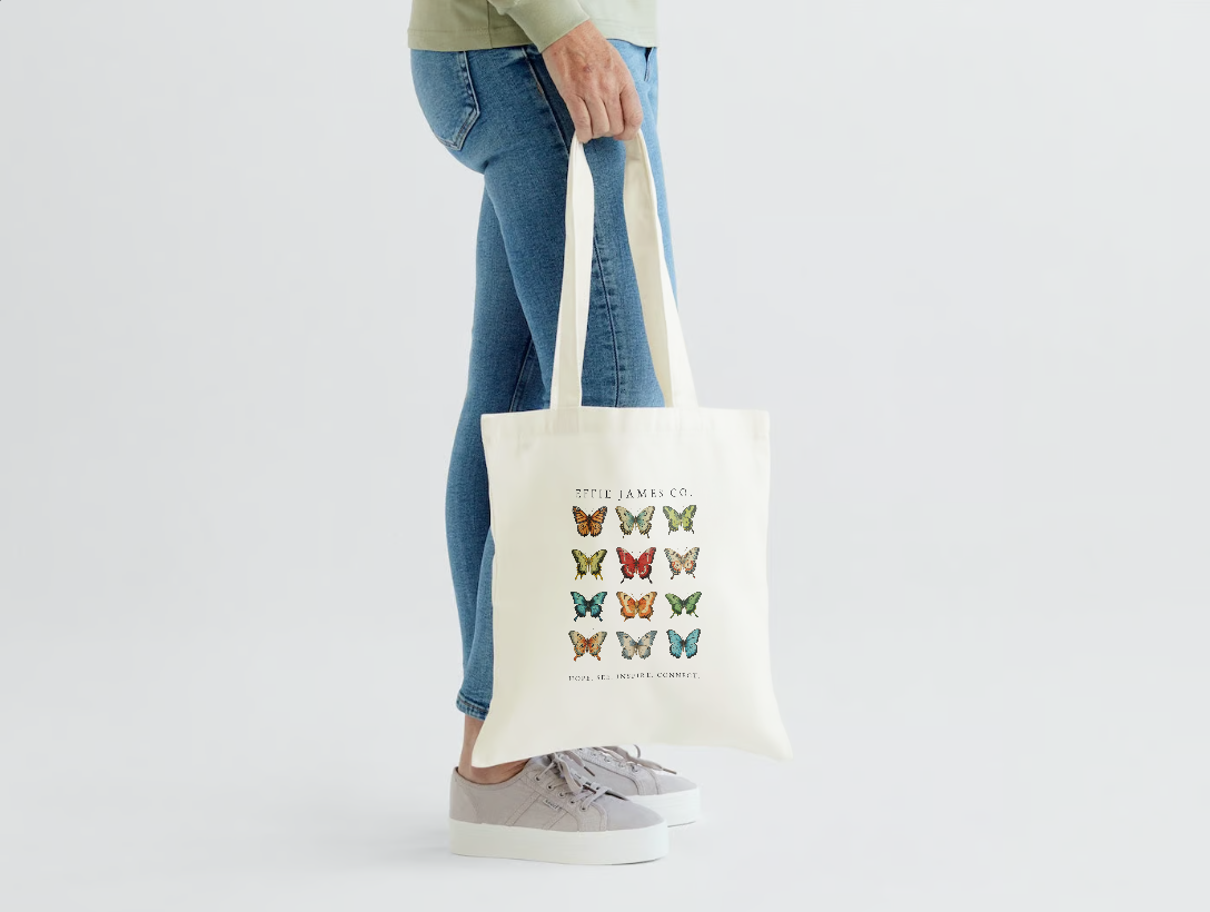Effie James Co. Butterfly Tote Bag