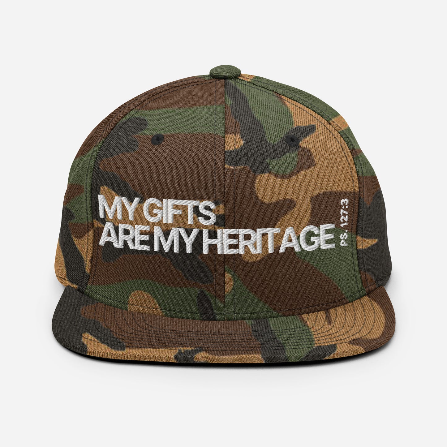 Heritage from the Lord - Snapback Hat in Camo/Spruce/Ebony (Multi)