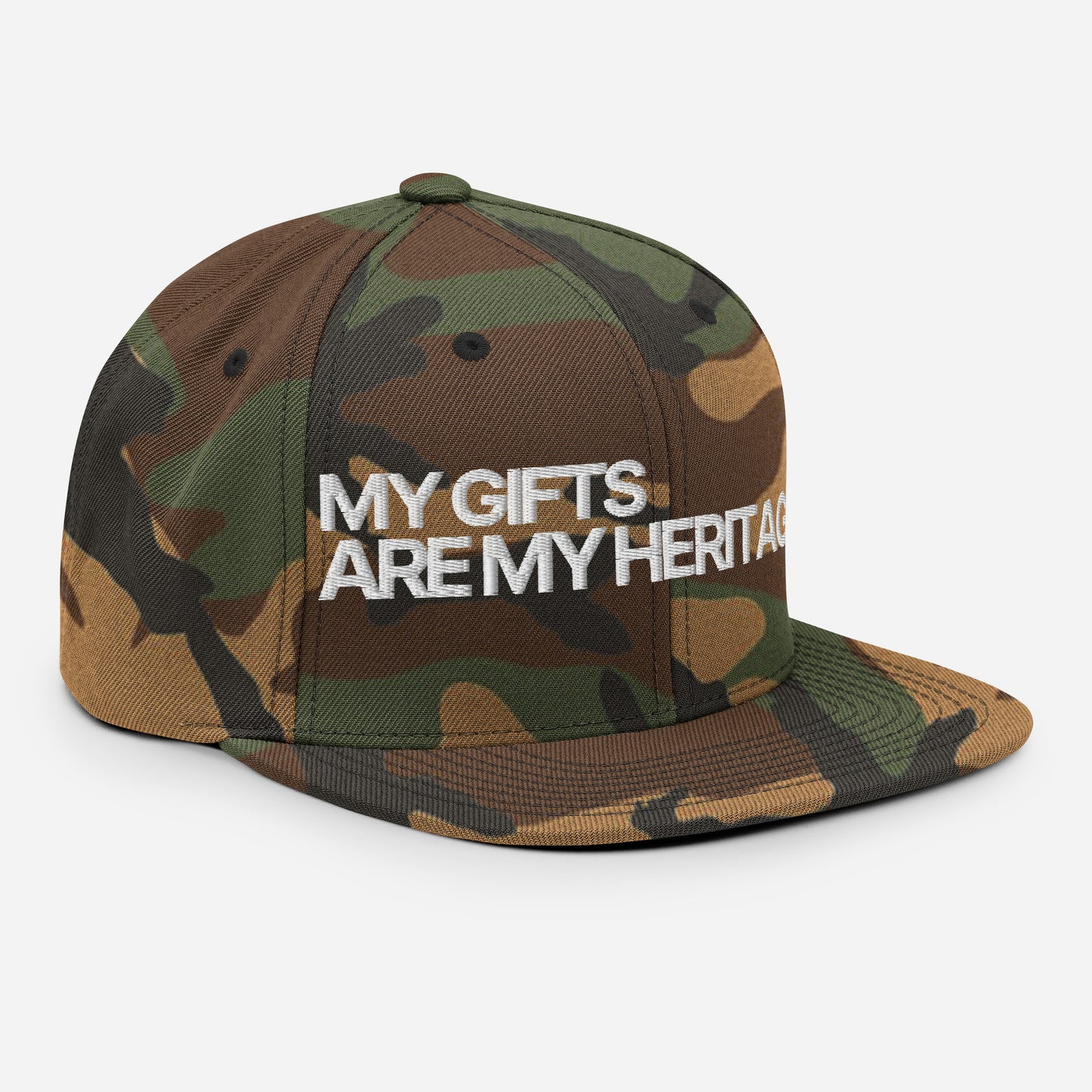 Heritage from the Lord - Snapback Hat in Camo/Spruce/Ebony (Multi)