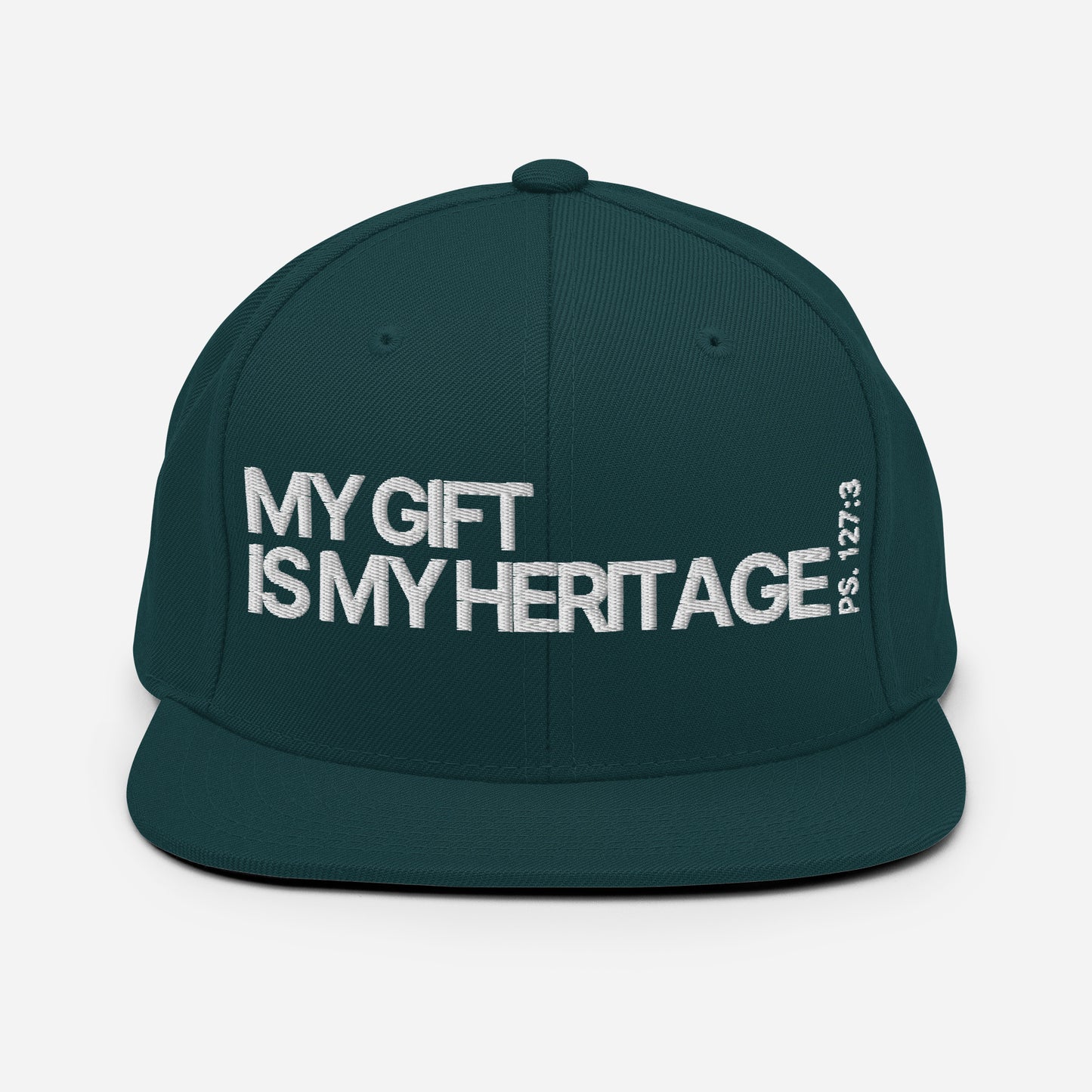 Heritage from the Lord - Snapback Hat in Camo/Spruce/Ebony (Single)