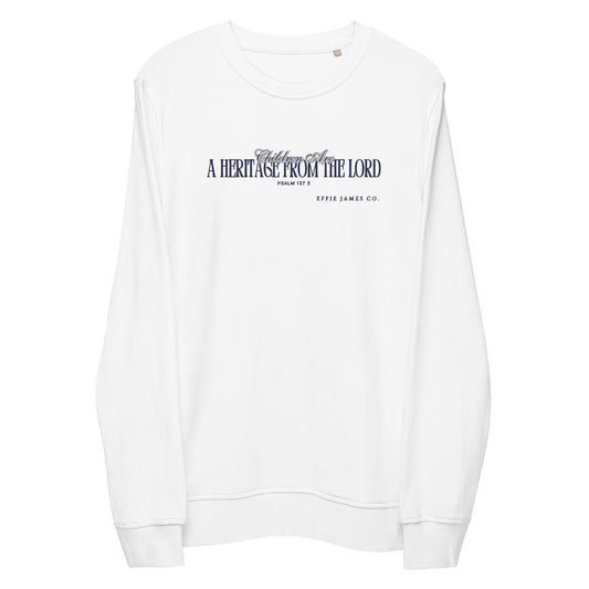 Heritage from the Lord - Organic Cotton Sweatshirt in Ivory/Smoke