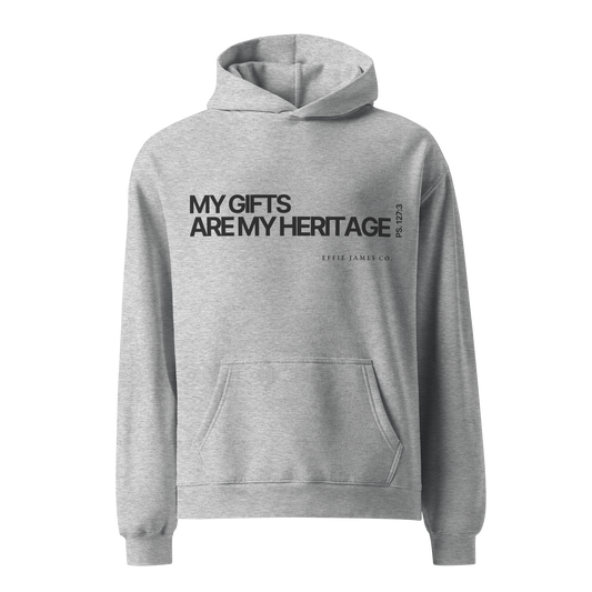 Heritage from the Lord - Unisex Oversized Hoodie in Smoke (Multi)