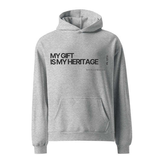 Heritage from the Lord - Unisex Oversized Hoodie in Smoke (Single)