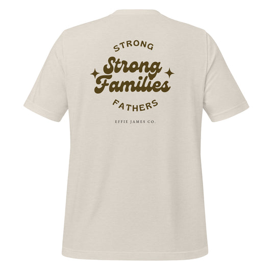 Strong Father Strong Family - Men's Relaxed Shirt in Bone/Sand