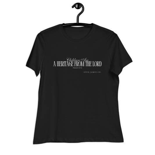 Heritage from the Lord - Women's Relaxed Shirt in Ebony/Stone