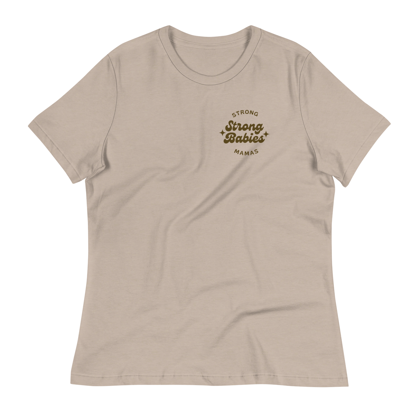 Strong Mama Strong Babies - Women's Relaxed Shirt in Ecru/Stone/Ivory