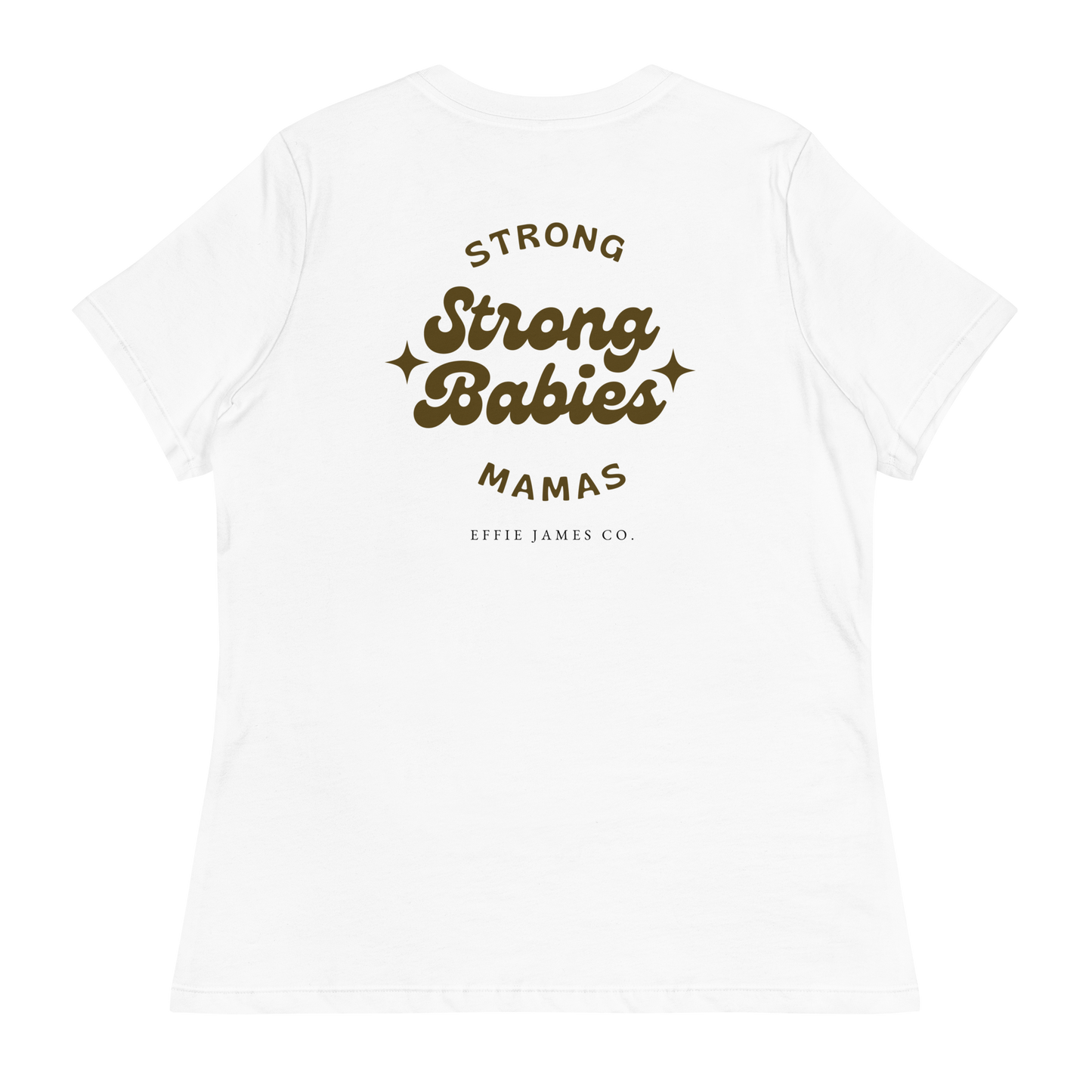 Strong Mama Strong Babies - Women's Relaxed Shirt in Ecru/Stone/Ivory