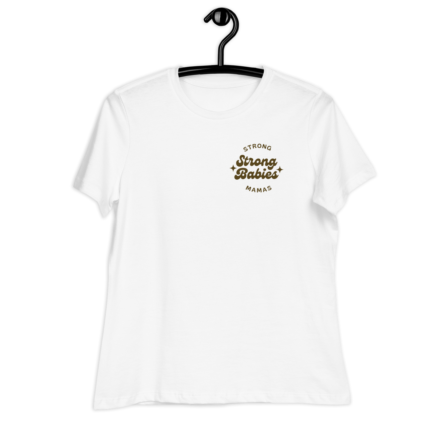 Strong Mama Strong Babies - Women's Relaxed Shirt in Ecru/Stone/Ivory