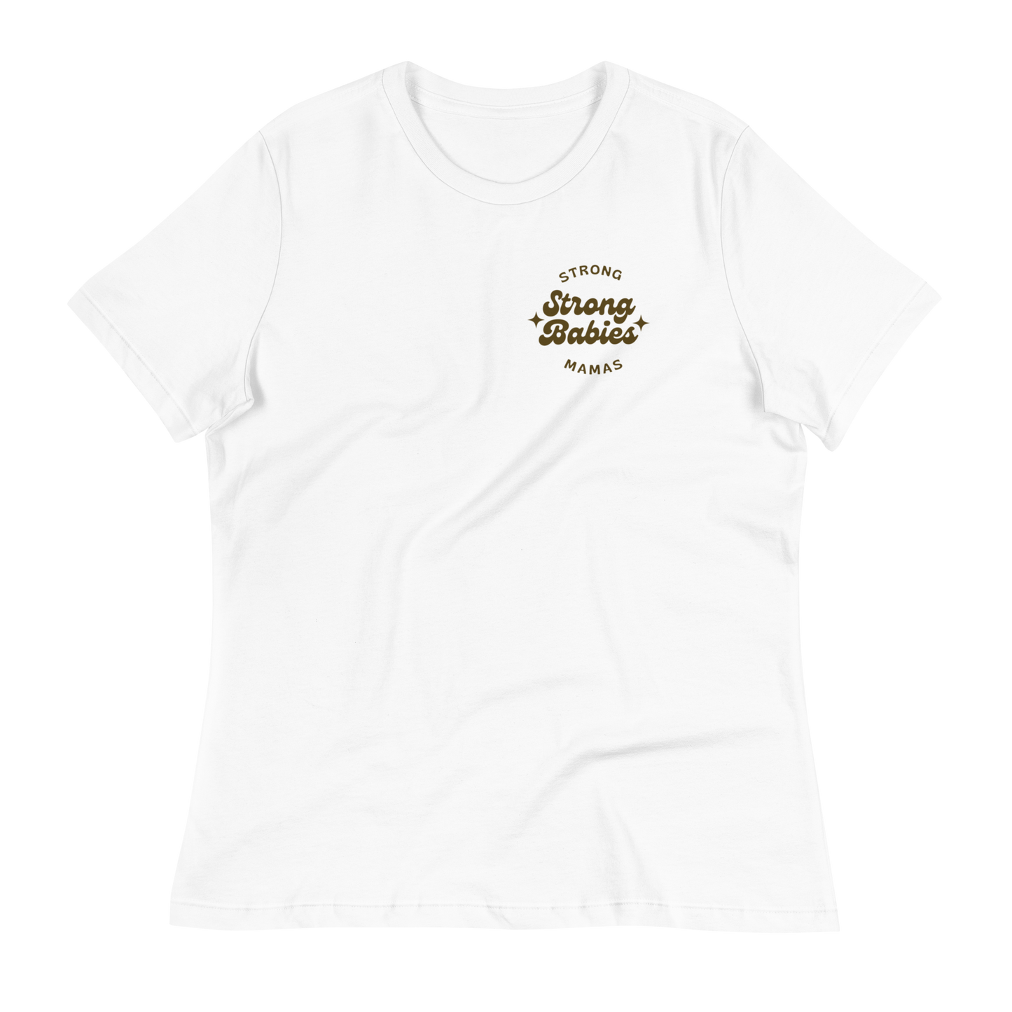 Strong Mama Strong Babies - Women's Relaxed Shirt in Ecru/Stone/Ivory