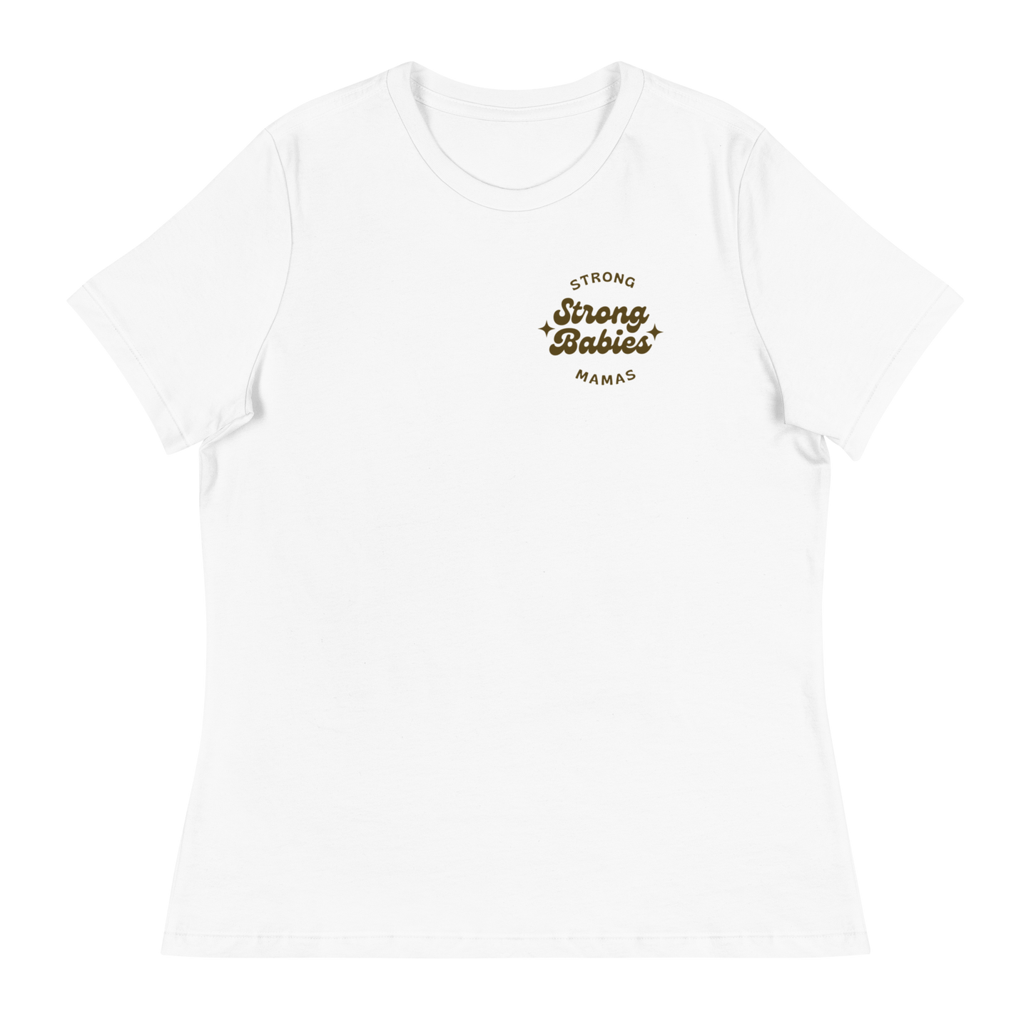 Strong Mama Strong Babies - Women's Relaxed Shirt in Ecru/Stone/Ivory